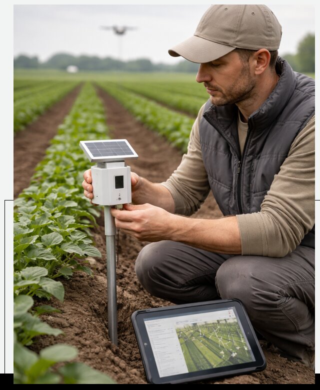 IoT мониторинг сельскохозяйственных полей и контроля в Качканаре