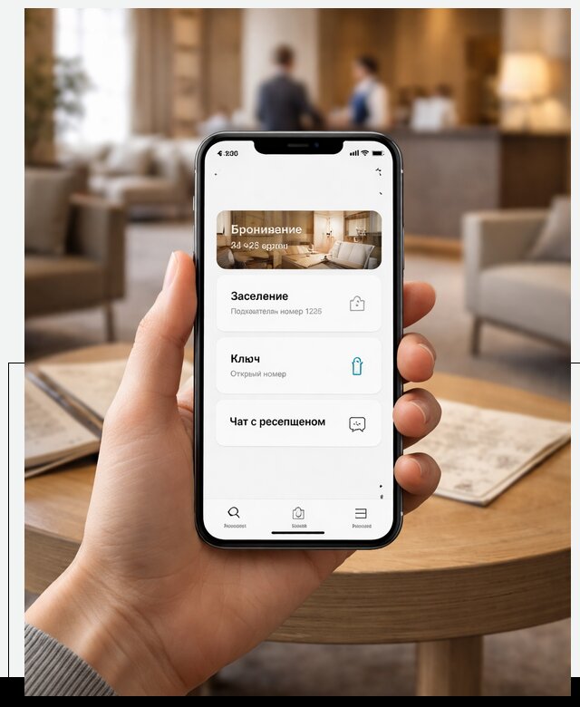 Мобильное приложение для гостей отеля в Качканаре, управление сервисом